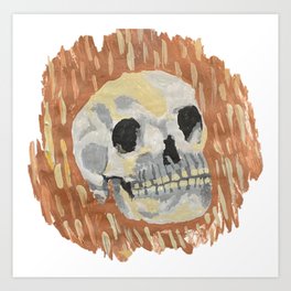 I Want To Live- Skull Painting Art Print