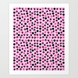 BLACK & PINK Art Print