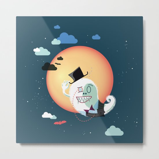 Monsieur Salut Metal Print