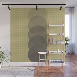 Grid retro color shapes 13 Wall Mural