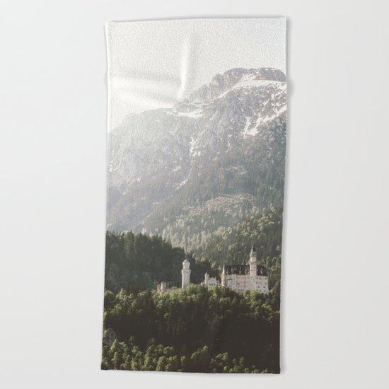Neuschwanstein Fairytales - Landscape Photography Beach Towel