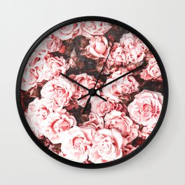Vintage Roses - Pink Perfection Wall Clock