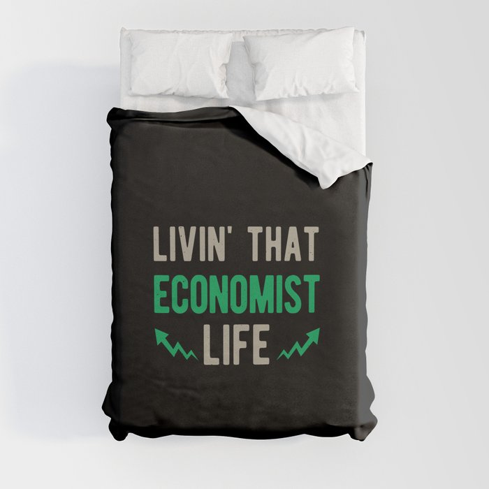 Funny Economics Duvet Cover