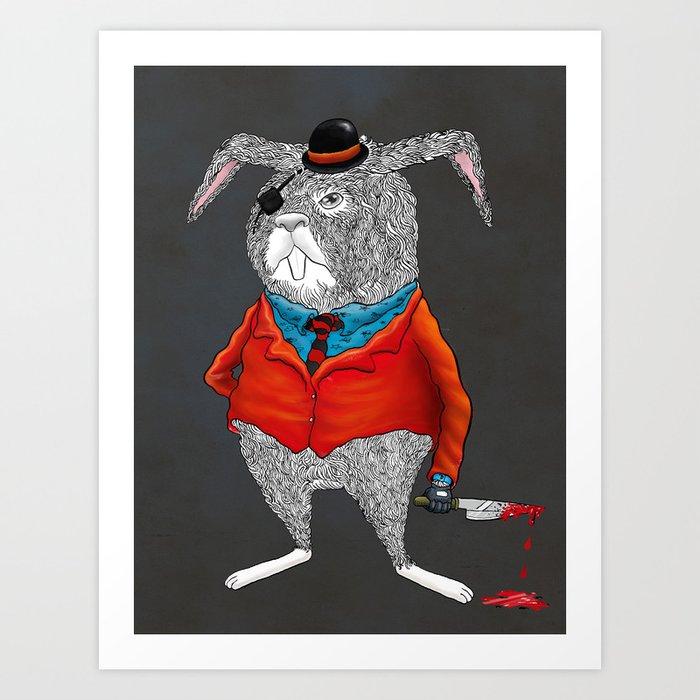 Rabbit Mafia Art Print