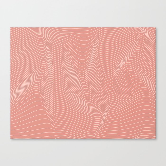 heat wave - pink Canvas Print