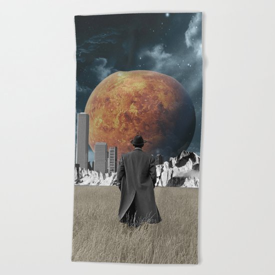 Out of the past & into the future Beach Towel