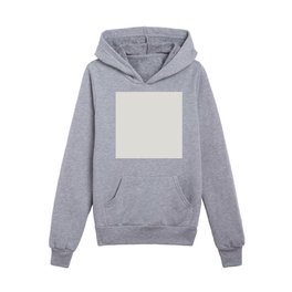 Pale Gray - Grey White Solid Color Pairs PPG Willow Springs PPG1007-1 - All One Single Shade Colour Kids Pullover Hoodies