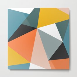Modern Geometric 36 Metal Print