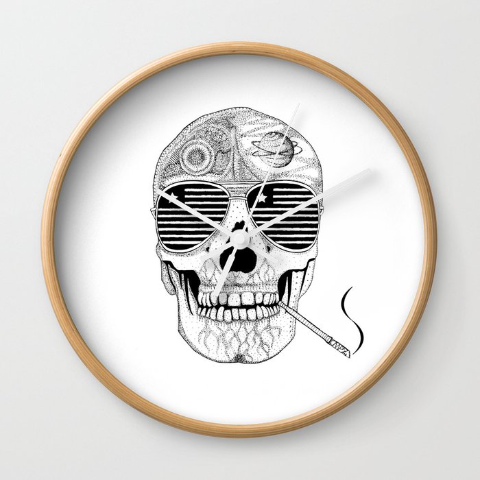 GONZO SKULL (INK ONLY) Wall Clock