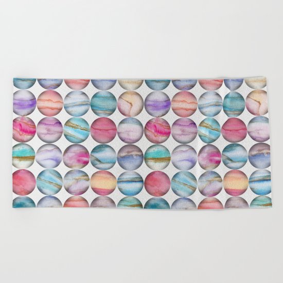 Marble Bubbles Beach Towel