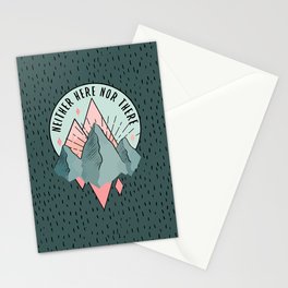 The mountains Stationery Cards