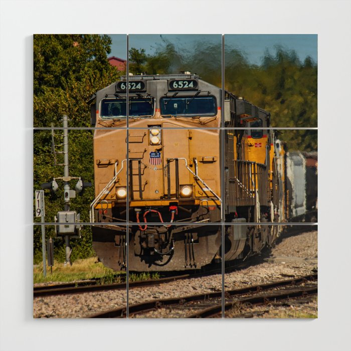 Train Photography Wood Wall Art