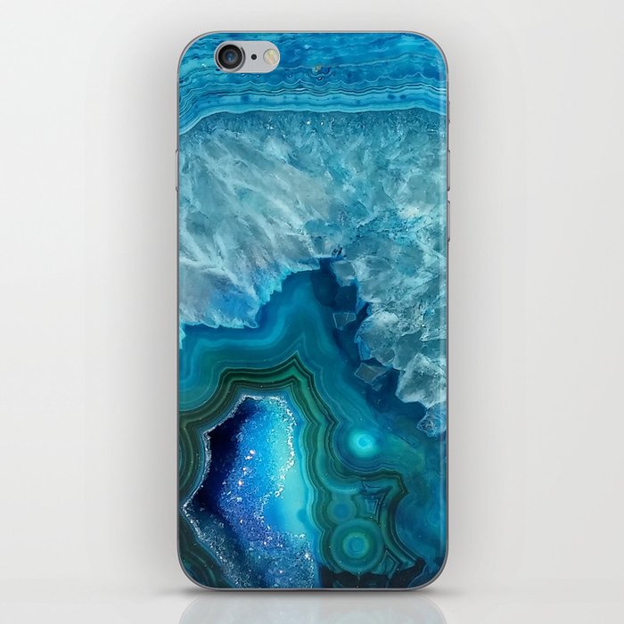 Turquoise Blue Agate iPhone Skin