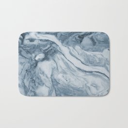 Cipollino Azzurro blue marble Bath Mat