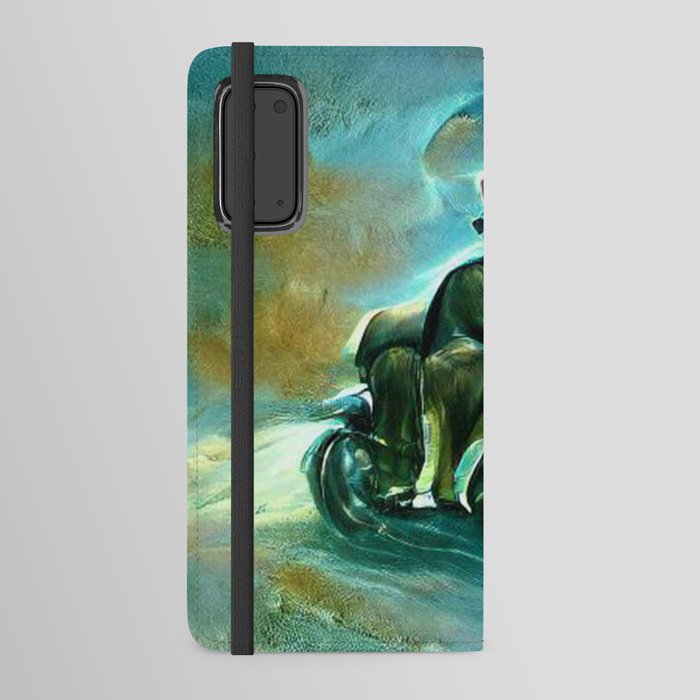 Cat & Dog On A Motorcycle Android Wallet Case