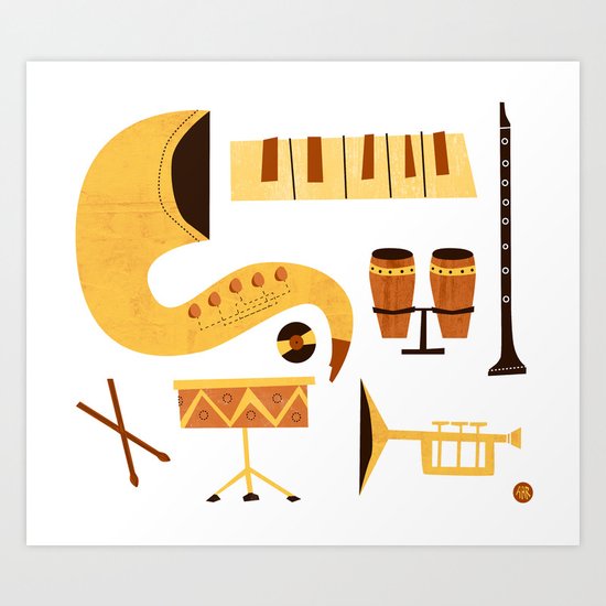 Jazz! Art Print