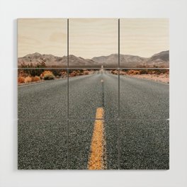 US highway landscape | Iconic roadtrip through USA | On the open road travel photography Wood Wall Art