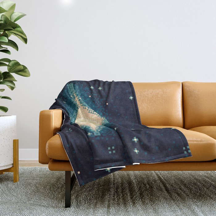 Sombrero Galaxy M104 (8bit) Throw Blanket