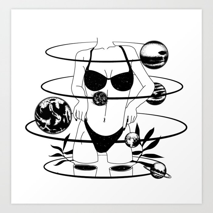 Wallpaper Space Body Solar System Art Print By Lasquare Society6 Desktop Wallpaper