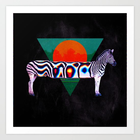 Zebra Art Print