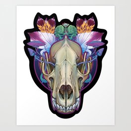 Wolf Skull Art Print