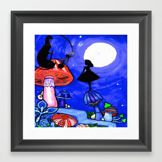 Trippy Original Alice In Wonderland By The Moon Mushroom Mixed