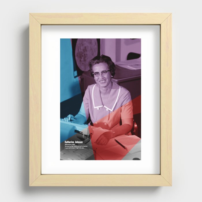 Women of NASA: Katherine Johnson Recessed Framed Print
