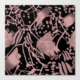 Electrical Spots in Black and Pink! Canvas Print