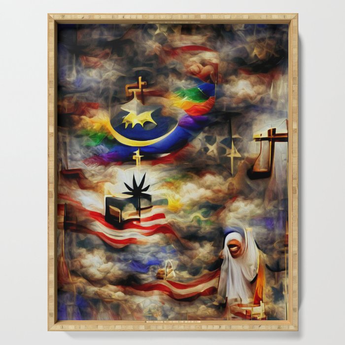 Freedom of Religion Serving Tray