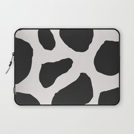 Cowhide black and white Laptop Sleeve