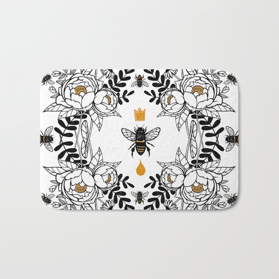 Queen Bee Bath Mat