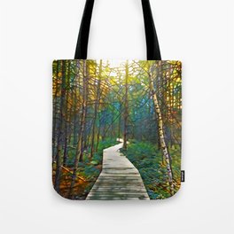 Path in Forest Design 263 Tote Bag