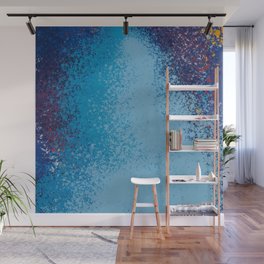 Blue Ocean Spray Abstract Peacecul Zen Art by Emmanuel Signorino Wall Mural