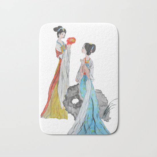 Two ancient Chinese beauties Bath Mat