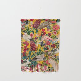FLORAL AND BIRDS XVIII Wall Hanging