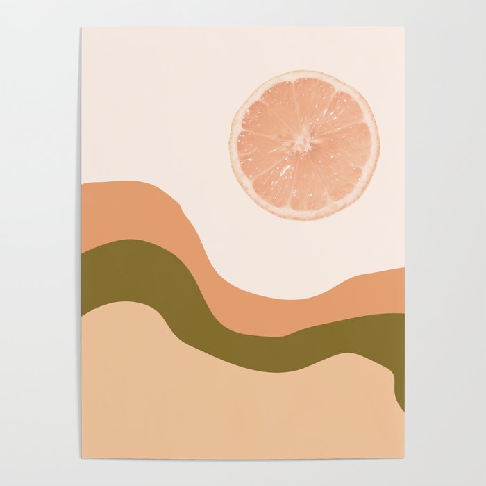 #04#Lemon landscape Poster