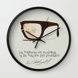 Salvador Allende Lente - TrincheraCreativ Wall Clock