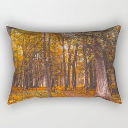 Forest and Fall Colors | Nature Photography  Rectangular Pillow