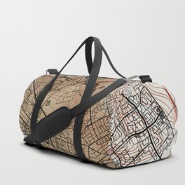 USA, Salinas City Map Collage - Retro Duffle Bag