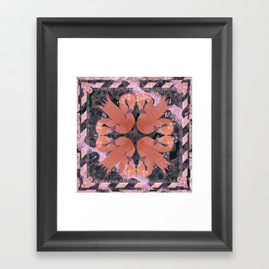 Flamingos Framed Art Print