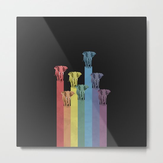 Lightephants Parade Metal Print