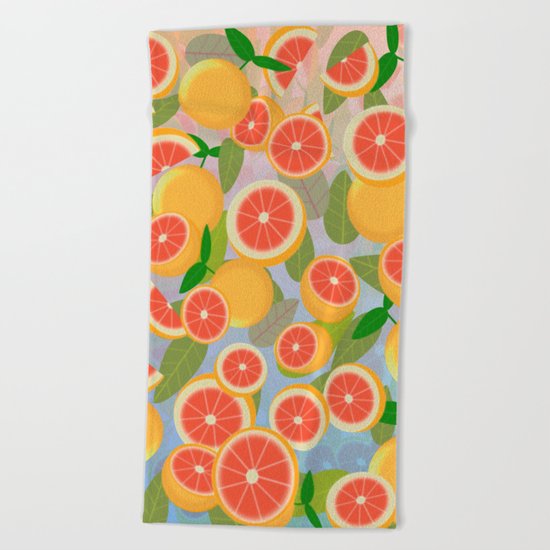 Grapefruit Song Beach Towel
