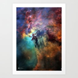 Hubble Telescope: Lagoon Nebula (2018) Art Print