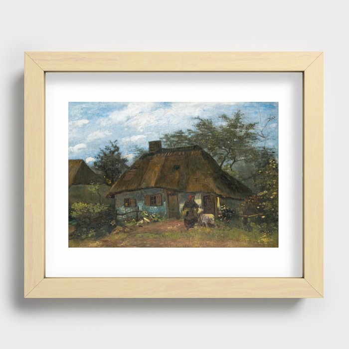 Farmhouse in Nuenen Village, 1885 by Vincent van Gogh Recessed Framed Print