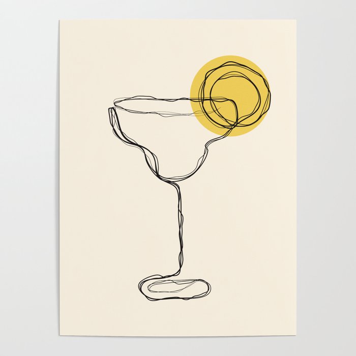 Minimalist Margarita Cocktail Drink