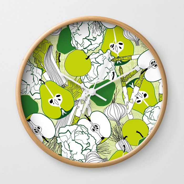 Vegetable pattern Wall Clock