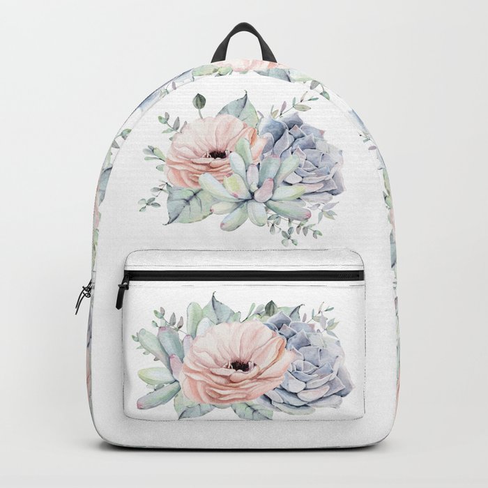 Pretty Succulents by Nature Magick Backpack