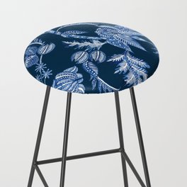 ROYAL BLUE BATIK FLORAL Bar Stool