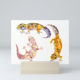 Leopard Geckos Mini Art Print