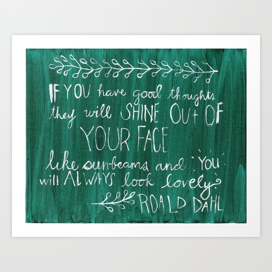 Good Thoughts Art Print